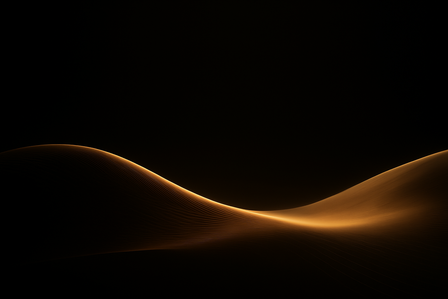 Goldene Welle auf schwarzem Grund – Sinnwärts Studio